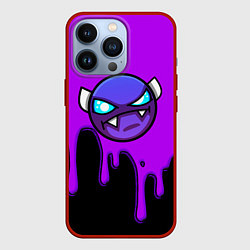 Чехол для iPhone 13 Pro Geometry Dash - Геометри Дэш игра, цвет: 3D-красный