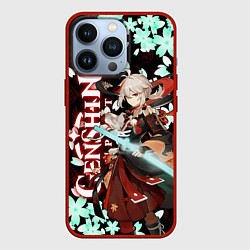 Чехол для iPhone 13 Pro КАДЗУХА ГЕНШИН ИМПАКТ САКУРА, цвет: 3D-красный