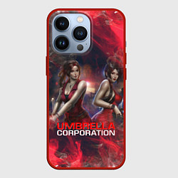 Чехол для iPhone 13 Pro UMBRELLA CORP АМБРЕЛЛА КОРП RESIDENT EVIL, цвет: 3D-красный