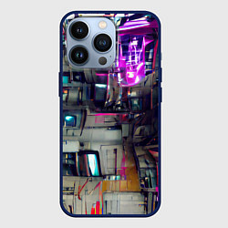 Чехол для iPhone 13 Pro Инженерия, цвет: 3D-тёмно-синий