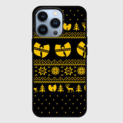 Чехол для iPhone 13 Pro НОВОГОДНИЙ СВИТЕР WU TANG CLAN, цвет: 3D-черный
