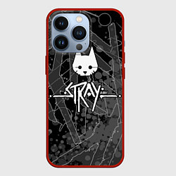 Чехол для iPhone 13 Pro Stray кот бродяга, цвет: 3D-красный