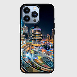 Чехол для iPhone 13 Pro Дубай Марина, цвет: 3D-черный