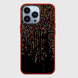 Чехол для iPhone 13 Pro Цветные точки, цвет: 3D-красный
