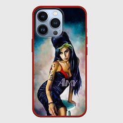 Чехол для iPhone 13 Pro Amy Jade Winehouse, цвет: 3D-красный