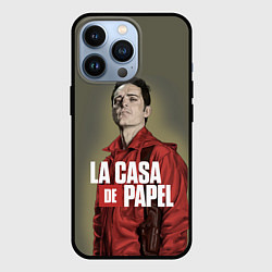 Чехол для iPhone 13 Pro БУМАЖНЫЙ ДОМ БЕРЛИН - LA CASA DE PAPEL, цвет: 3D-черный