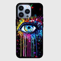 Чехол для iPhone 13 Pro Арт Глаз Брызги, цвет: 3D-черный