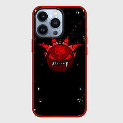 Чехол для iPhone 13 Pro Геометрический рывок Geometry Dash, цвет: 3D-красный