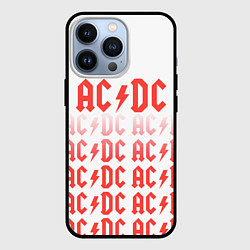 Чехол для iPhone 13 Pro Acdc Паттерн, цвет: 3D-черный