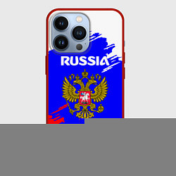 Чехол для iPhone 13 Pro Russia Геометрия, цвет: 3D-красный