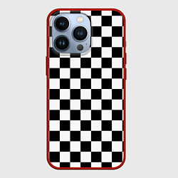 Чехол для iPhone 13 Pro Chess Squares Cubes, цвет: 3D-красный