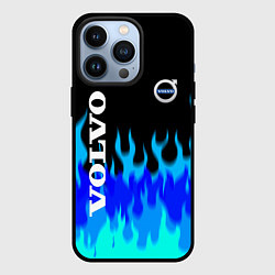 Чехол для iPhone 13 Pro Volvo размытый огонь, цвет: 3D-черный