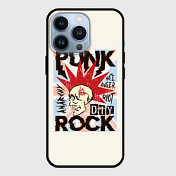 Чехол для iPhone 13 Pro Punk Rock Панк, цвет: 3D-черный