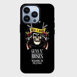 Чехол для iPhone 13 Pro Guns n roses, группа, цвет: 3D-черный