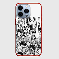 Чехол для iPhone 13 Pro АХЕГАО - AHEGAO ПОДТЕКИ, цвет: 3D-красный