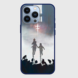 Чехол для iPhone 13 Pro Побег от крыс, цвет: 3D-тёмно-синий