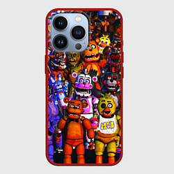 Чехол для iPhone 13 Pro Fnaf UCN, цвет: 3D-красный