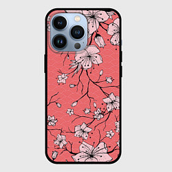 Чехол для iPhone 13 Pro Начало цветения, цвет: 3D-черный