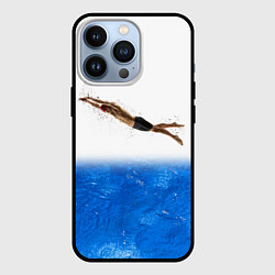 Чехол для iPhone 13 Pro Спортивное плавание Aqua sport, цвет: 3D-черный