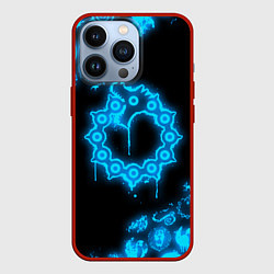 Чехол для iPhone 13 Pro МЕЛИОДАС НЕОНОВЫЙ 7 СМЕРТНЫХ ГРЕХОВ, цвет: 3D-красный