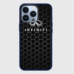 Чехол для iPhone 13 Pro Infinity соты, цвет: 3D-тёмно-синий