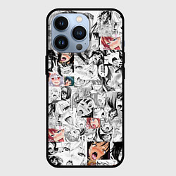 Чехол для iPhone 13 Pro Ahegao Girls, цвет: 3D-черный