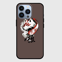 Чехол для iPhone 13 Pro Дух природы Белый волк, цвет: 3D-черный
