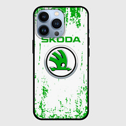 Чехол для iPhone 13 Pro Skoda Брызги, цвет: 3D-черный