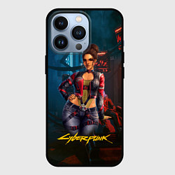 Чехол для iPhone 13 Pro Panam sexy cyberpunk2077 18, цвет: 3D-черный