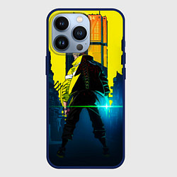 Чехол для iPhone 13 Pro Anime Cyberpunk, цвет: 3D-тёмно-синий