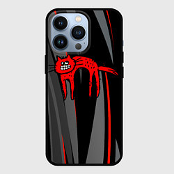Чехол для iPhone 13 Pro Прикольный красный кот, цвет: 3D-черный