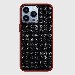 Чехол для iPhone 13 Pro Пиксельный паттерн Минимализм, цвет: 3D-красный