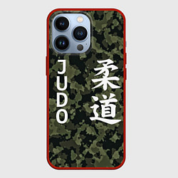 Чехол для iPhone 13 Pro JUDO МИЛИТАРИ, цвет: 3D-красный