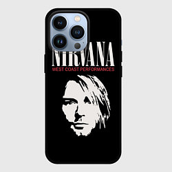 Чехол для iPhone 13 Pro NIRVANA Kurt Cobain, цвет: 3D-черный