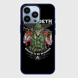 Чехол для iPhone 13 Pro MEGADETH killing is my business, цвет: 3D-тёмно-синий