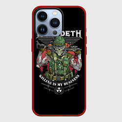 Чехол для iPhone 13 Pro MEGADETH killing is my business, цвет: 3D-красный