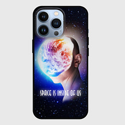 Чехол для iPhone 13 Pro Космос внутри нас, цвет: 3D-черный