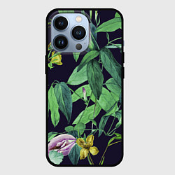 Чехол для iPhone 13 Pro Цветы Ботанические, цвет: 3D-черный