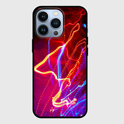 Чехол для iPhone 13 Pro Neon vanguard pattern Lighting, цвет: 3D-черный