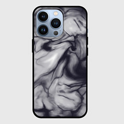 Чехол для iPhone 13 Pro Бело-черный тай-дай, цвет: 3D-черный