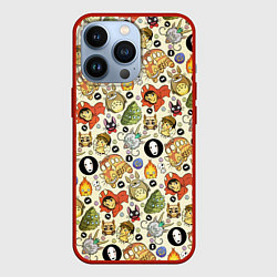 Чехол для iPhone 13 Pro Studio Ghibli Hero, цвет: 3D-красный