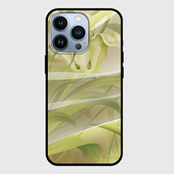 Чехол для iPhone 13 Pro Абстрактные ирисы, цвет: 3D-черный