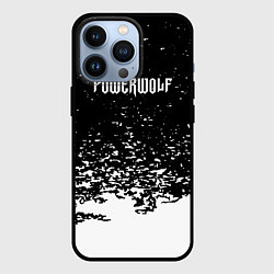 Чехол для iPhone 13 Pro Powerwolf: белые брызги, цвет: 3D-черный