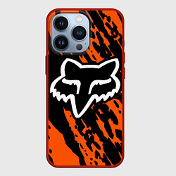Чехол для iPhone 13 Pro FOX MOTOCROSS ORANGE, цвет: 3D-красный