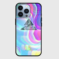 Чехол для iPhone 13 Pro Размытые волны Микеланджело, цвет: 3D-черный