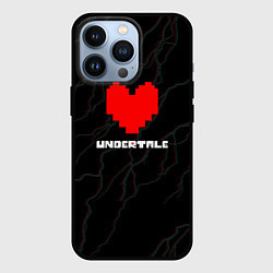 Чехол для iPhone 13 Pro Undertale молнии, цвет: 3D-черный