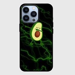 Чехол для iPhone 13 Pro Avocado молнии, цвет: 3D-черный