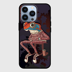 Чехол для iPhone 13 Pro Лягуха на стиле, цвет: 3D-черный