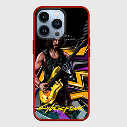Чехол для iPhone 13 Pro Johnny Cyberpunk2077, цвет: 3D-красный