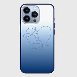 Чехол для iPhone 13 Pro Сердце love yourself, цвет: 3D-тёмно-синий